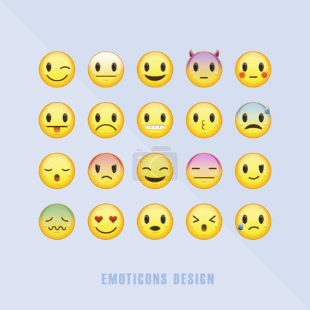 Classic emoticons set