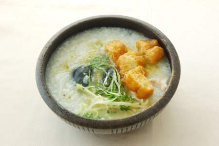 Congee with abalone & chicken