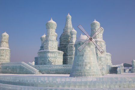 Windmill made from ice