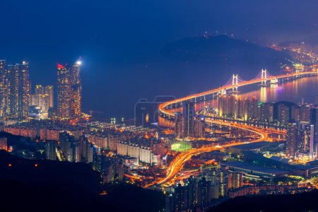 Busan City Skyline, The best view of Busan ,South Korea