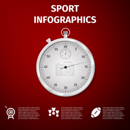 体育信息图表。矢量
