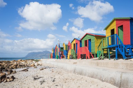 Colorful beach houses 