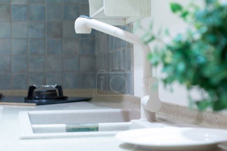 厨房的水槽和装饰