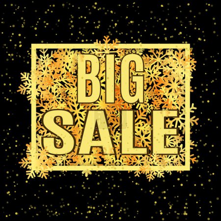 黄金销售矢量旗帜