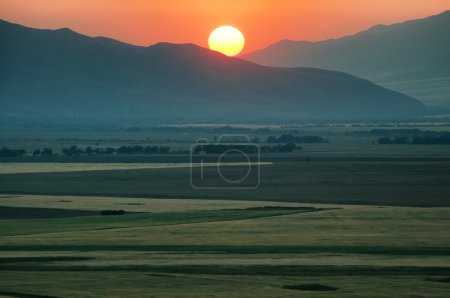 太阳落山范围