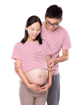 Lovely couple expecting their baby