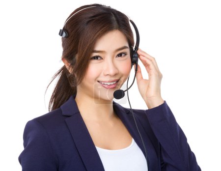 Asian female customer services representative