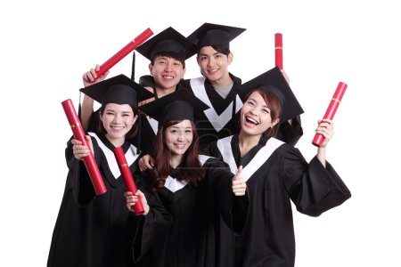 Graduate students posing