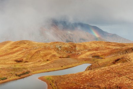 在群山如画的风景。上斯瓦涅季，格奥尔格 ·