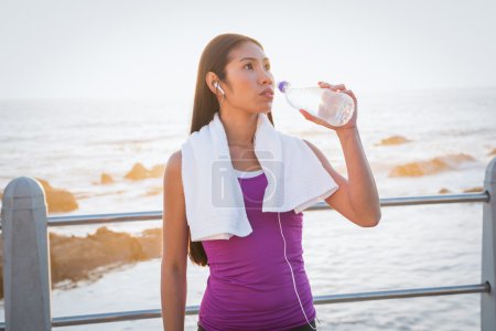 Fit woman resting