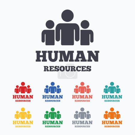 human resources sign icon. hr symbol.