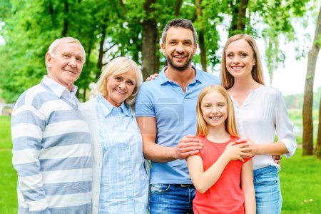 happy family bonding to each