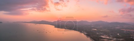 Panorama of Chalong bay photo by drone